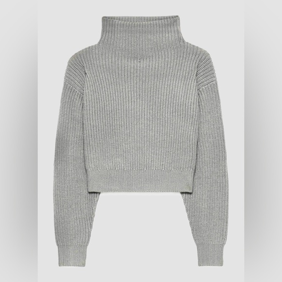 Wilfred Sweaters - ARITZIA WILFRED Montpellier Wool Turtleneck Waist Sweater in Light Grey Large